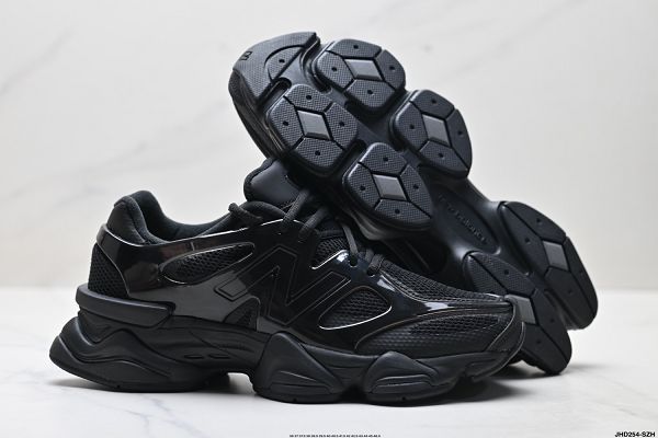 New Balance 9060系列 2025新款男女生復古休閒運動慢跑鞋 黑色
