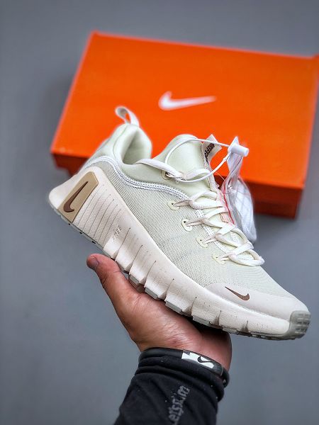 Nike Free Metcon 6 白色網布圓頭系帶 減震防滑 低幫訓練鞋 2025新款男女鞋