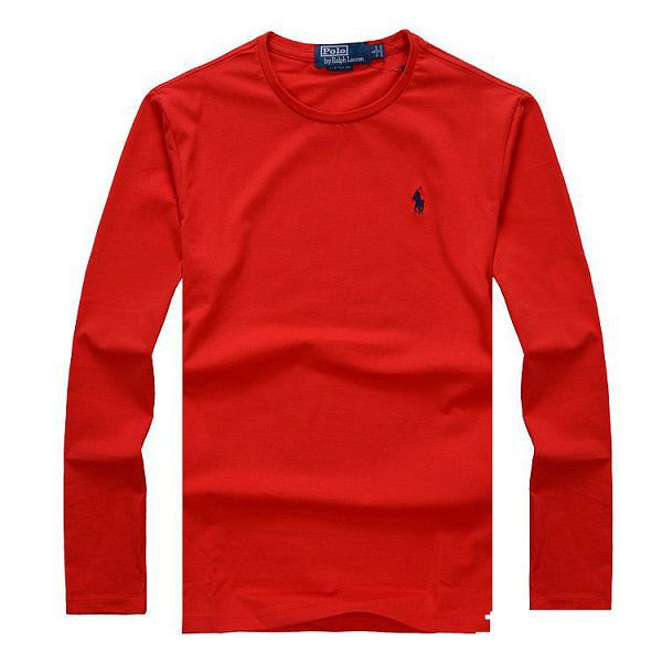 polo raphael lauren 經典款小馬圓領長袖男裝t恤