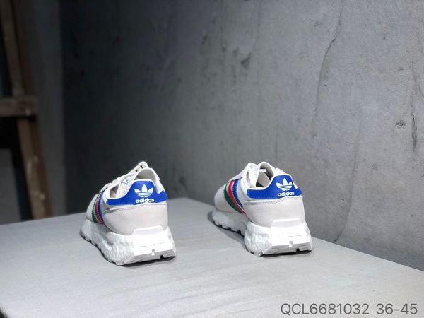 adidas Racing 1 Boost 2021新款 伊尼基復古中底爆米花男女款運動慢跑鞋