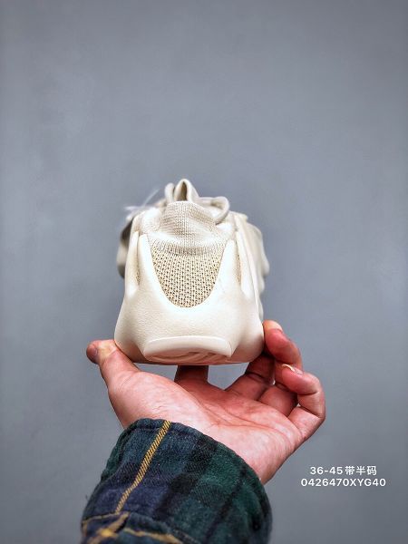 Kanye West x Adidas Yeezy 450 2021新款 八爪襪套式輕便針織透氣情侶款慢跑鞋 帶半碼