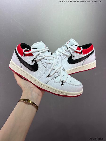 Air Jordan 1 Low 2022新款 喬丹1代男女款解構綁帶內置氣墊籃球鞋