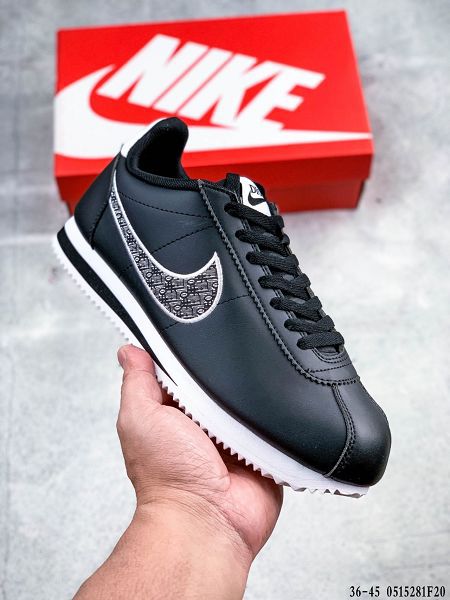 Nike Classic Cortez Nylon 2021新款 迪奧聯名皮面經典男女款休閑運動鞋