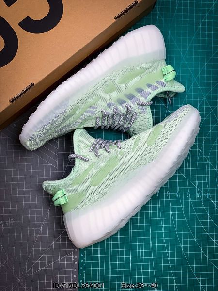 Adidas Yeezy Boost 350 V3 2020新款 椰子350三代水滴夜光系列女生慢跑鞋