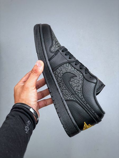 Nike Air Jordan 1 LOW SE 黑色 2025新款男女生低幫文化籃球鞋