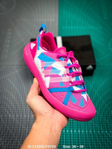 Adidas 2021新款 三葉草涂鴉輕便戶外女生涉水鞋