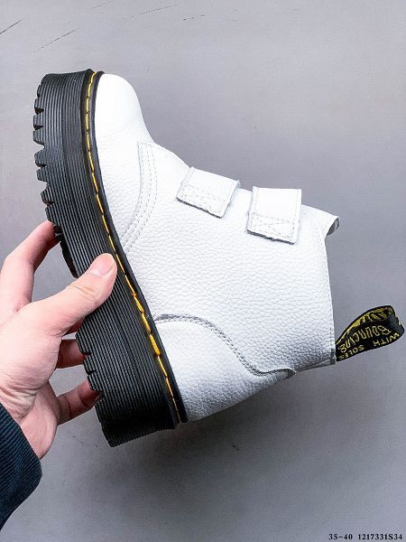 Dr.martens 2023新款女生真皮英倫風高幫工裝馬丁靴