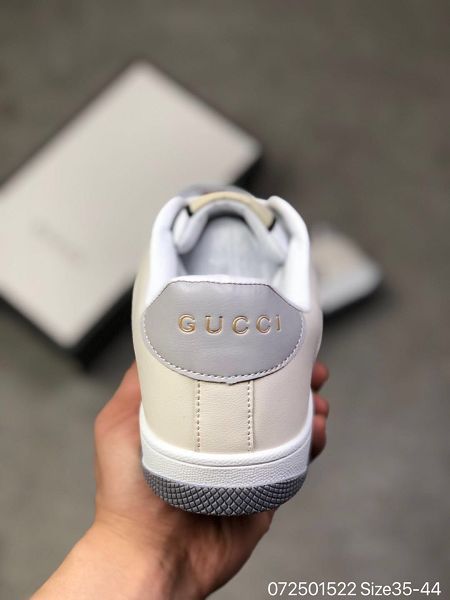 gucci 2020新款 拼色刺繡情侶款低幫休閒板鞋