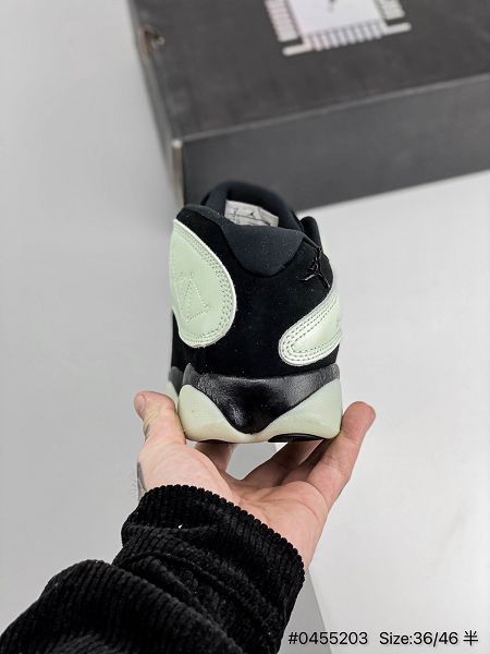 Air Jordan 13 Retro Low GC Singles Day 2022新款 喬丹十三代夜光黑綠男女款籃球鞋