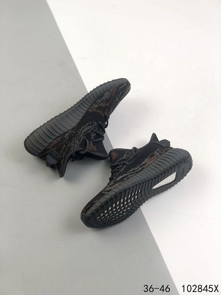 Adidas Yeezy Boost 350 V2 2021新款 男女款椰子爆米花運動慢跑鞋 帶半碼