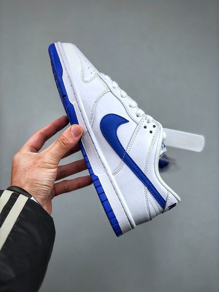 Nike SB Dunk Low 皮革白藍皇家藍 男女款休閒板鞋