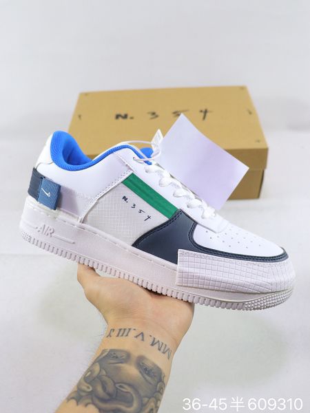 Nike Air Force 1 2021新款 AF1空軍一號解構N354男女款休閒板鞋 帶半碼