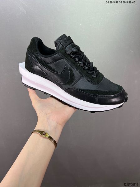 Undercover x Sacai x Nike LDWaffle 三方聯名走秀款解構雙底雙勾雙鞋舌華夫女款慢跑鞋