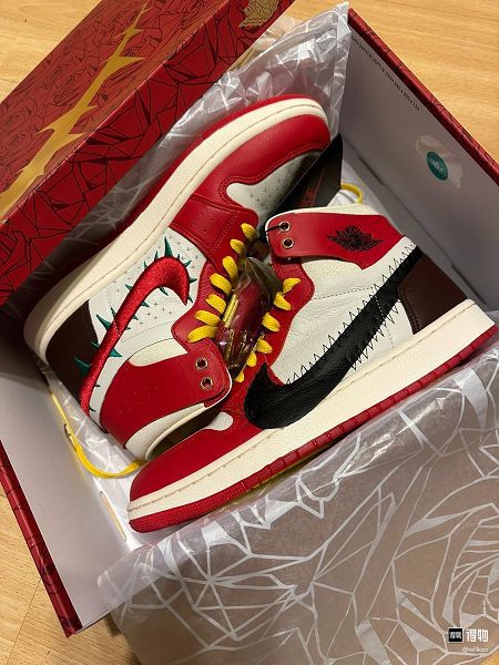 Teyana Taylor x Air Jordan 1 紅黑白色休閒鞋 2023全新男女款