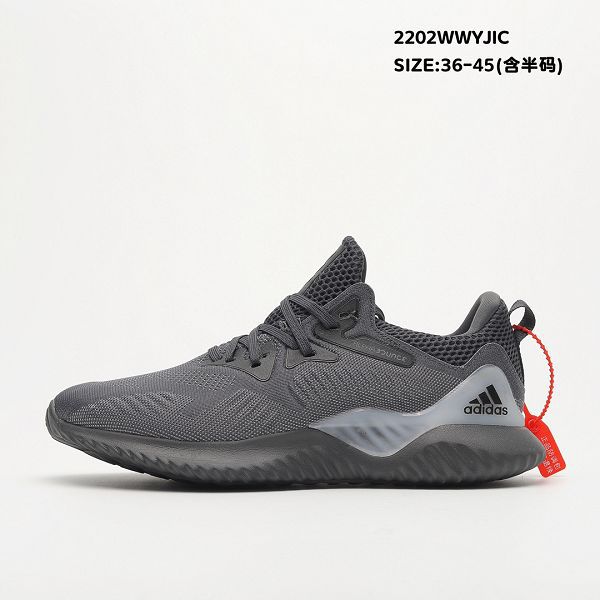 Adidas AlphaBounce Instinct M阿爾法本能輕量緩震系列 情侶款休閒慢跑鞋 