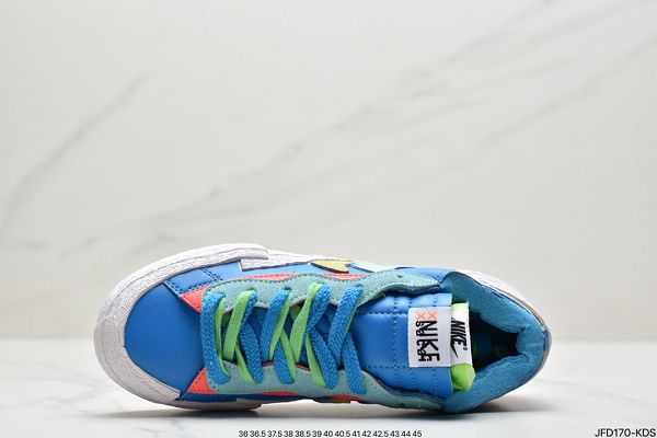 SACAI x Nike Blazer Low 2022新款 重疊設計前衛開拓者男女款低幫板鞋
