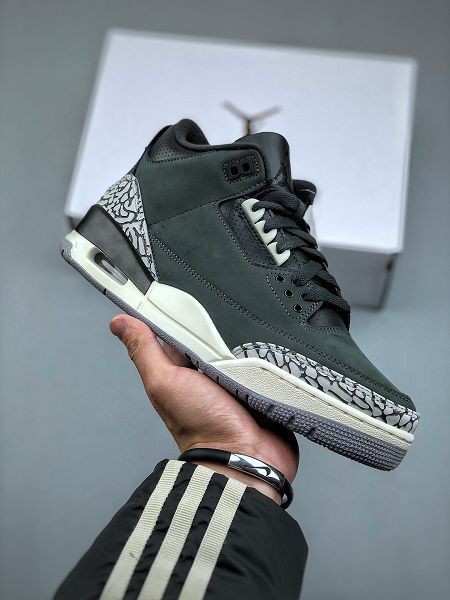 Air Jordan 3 Retro Off Noir 舊黑水泥款情侶運動鞋