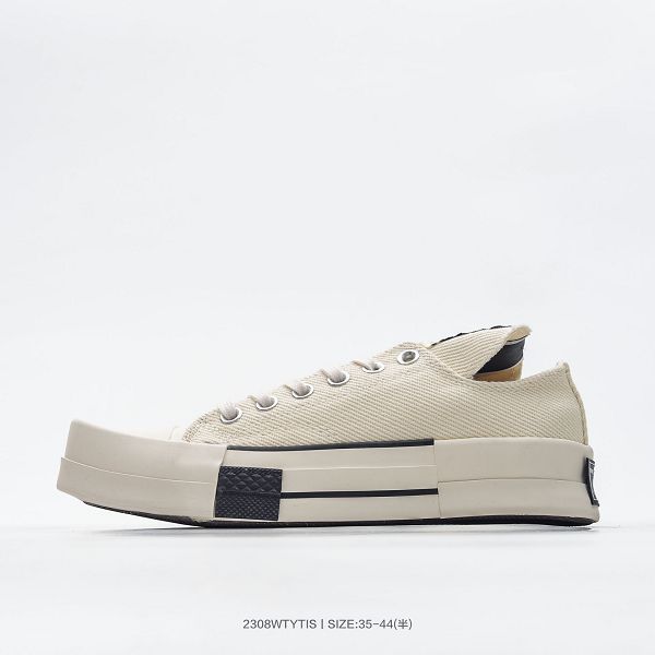 Converse x Rickowens 聯名款系列 2023全新男女款低幫休閒板鞋