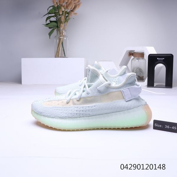 Adidas Yeezy Boost 350 V2 2019新款 真爆滿天星夜光情侶款慢跑鞋 帶半碼