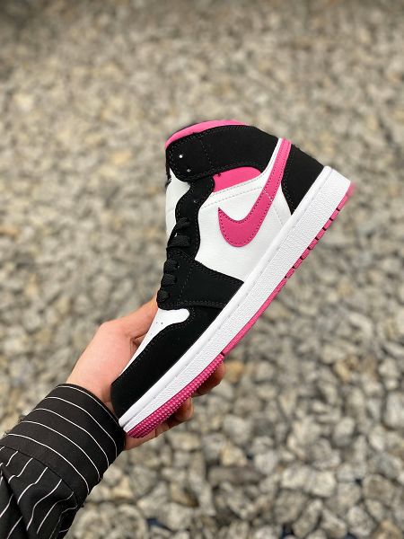 Nike Air Jordan 1 Mid Retro What 2021新款 喬丹1代情侶款休閒運動籃球鞋 帶半碼