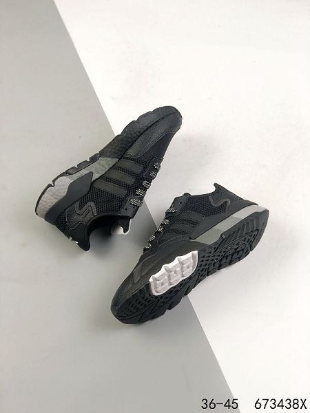 Adidas Nite Jogger Boost 2021新款 男女款夜行者大底復古跑鞋 帶半碼