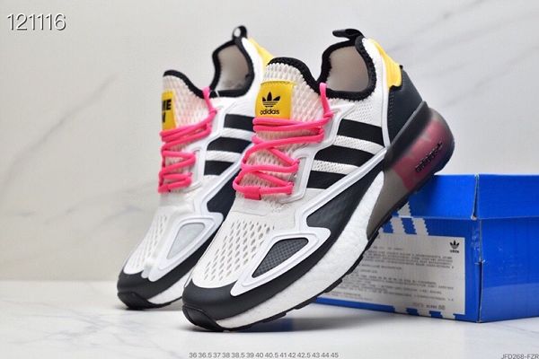 Adidas Originals ZX 2K Boost 2022新款 爆米花緩震男女款休閑運動跑鞋