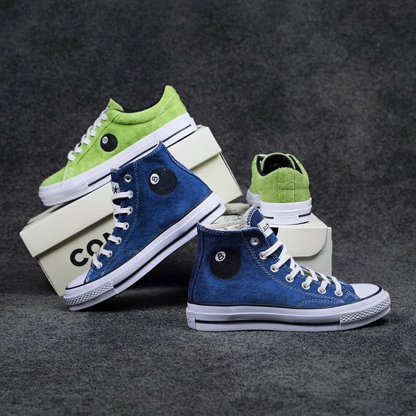 Converse x Stussy 2022新款 反毛皮男女款休閒板鞋