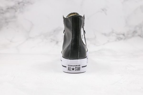 Converse Chuck Taylor All Star 2020新款 增高厚底皮面女子板鞋
