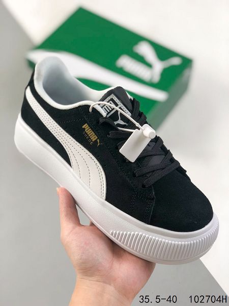 PUMA SMASH v2 VULC CV 2023新款 厚底皮面女款休閒板鞋