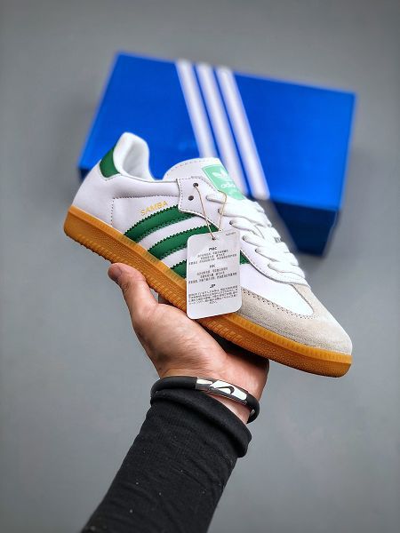 Adidas Originals Samba OG 2023新款 桑巴舞系列紳士德訓足球男女款皮革板鞋