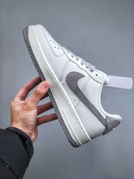 Nike Air Force 1'07 Low Palace 白灰色男女低幫休閒板鞋 