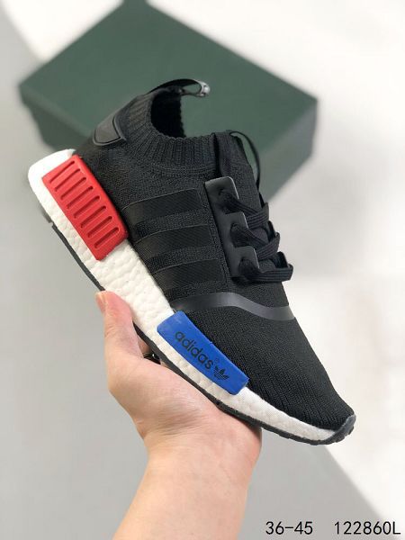 Adidas Boost NMD R1 2023新款 彈力針鞋織面男女款慢跑鞋