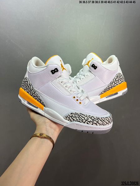 Air Jordan 3 JTH Justin Timberlake & Tinker Hatfheld 2022新款 喬丹3代白手稿聯名男女款籃球鞋