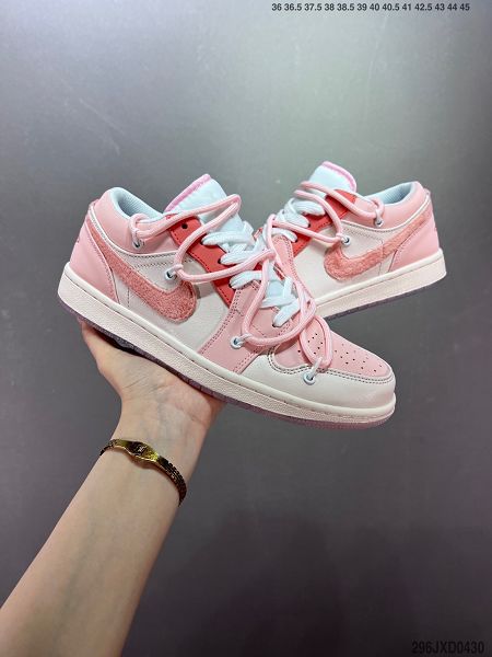 Air Jordan 1 Low 2022新款 喬丹1代男女款解構綁帶內置氣墊籃球鞋