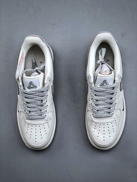 Nike Air Force 1'07 Low Palace 白灰色男女低幫休閒板鞋 