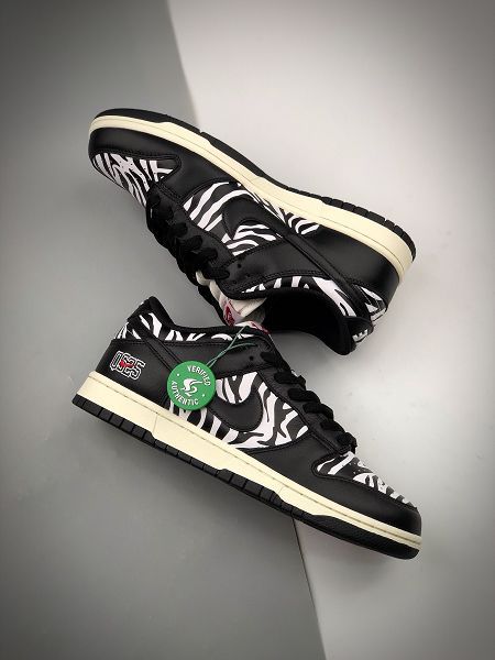 Quartersnacks x NK SB Dunk Low 2021新款 Zebra黑白斑馬運動板鞋