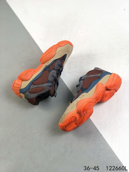 Adidas YEEZY Desert Rat 2021新款 椰子500男女款緩震設計慢跑鞋