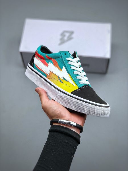 Revenge x Storm x Vans 2022新款 萬斯閃電系列男女款經典休閒板鞋