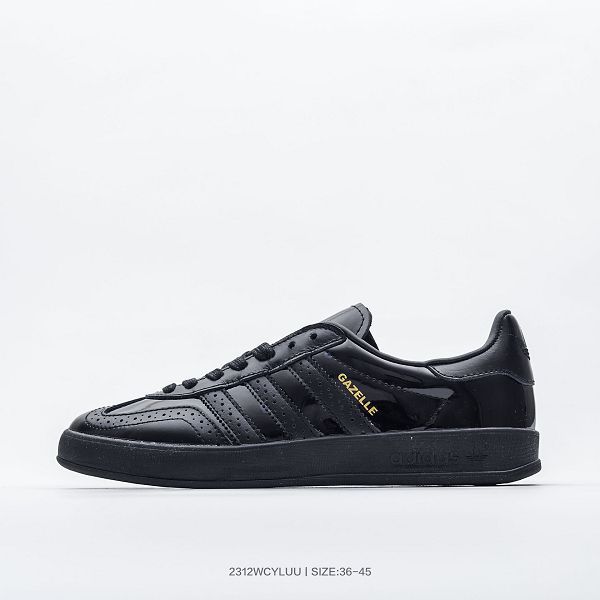 Adidas Originals Gazelle Indoor 情侶款復古三葉草防滑透明橡膠板鞋經典運動鞋