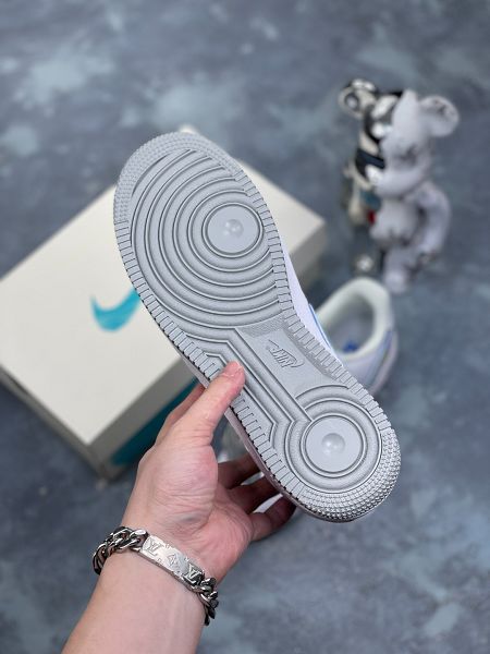 Nike Air Force 1 '07 Low BAPE聯名-彩勾 2024全新男女款低幫休閒鞋