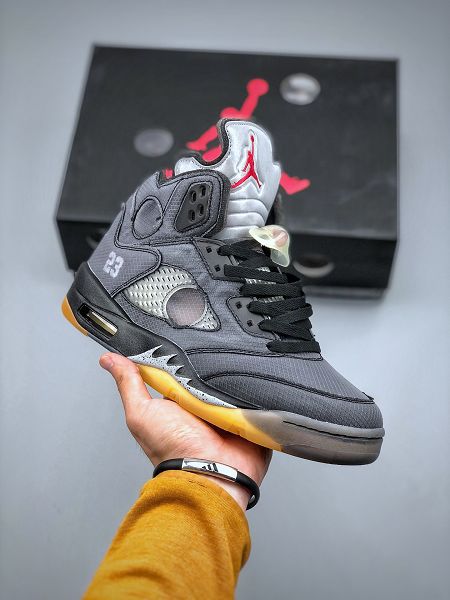 Air Jordan 5 x off white 2022新款 聯名款喬丹5代男款籃球鞋 最大有47碼