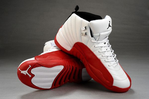 air jordan 12 retro 新款上市 時尚男款個性高幫籃球戰靴 白紅 