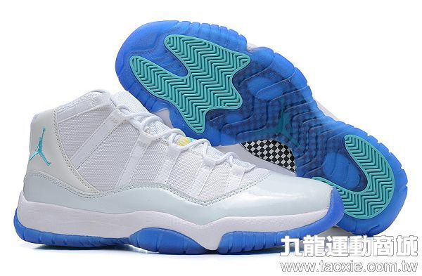 air jordan 11代 2015新品上市 喬丹戰靴 高幫透氣男生球鞋 白藍色