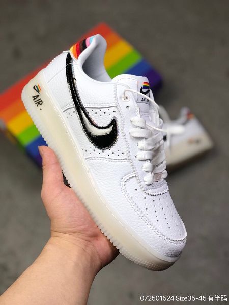 Nike Air Force 1 Betrue 2020新款 空軍一號彩虹情侶款休閒板鞋