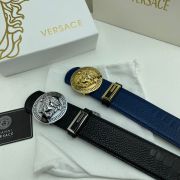 versace皮帶 範思哲2022新款 HF0522-1牛皮鱷魚紋時尚腰帶