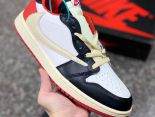 Travis Scott x Fragment x Air Jordan 1 Low 2021新款 喬丹倒鉤男女款休閒板鞋